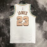 Maillot de Basket #23 James Cleveland Cavaliers 22-23 city Blanc